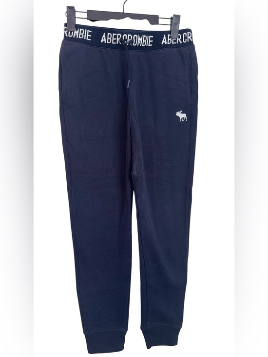 Abercrombie & Fitch Other - Abercrombie Kids Boys black / white Essential Fleece Joggers Size 13/14